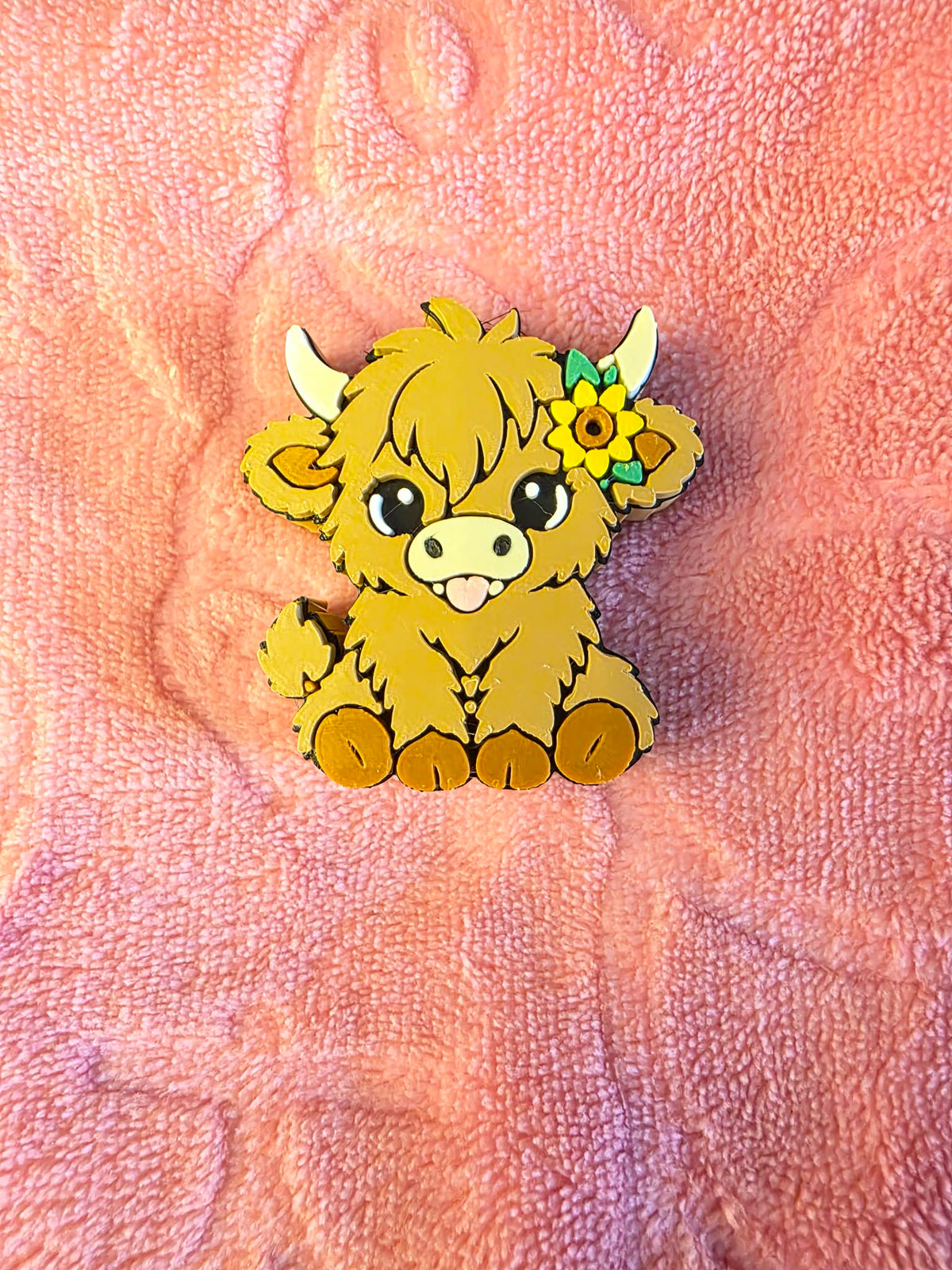 Highland Cow Flower Topper