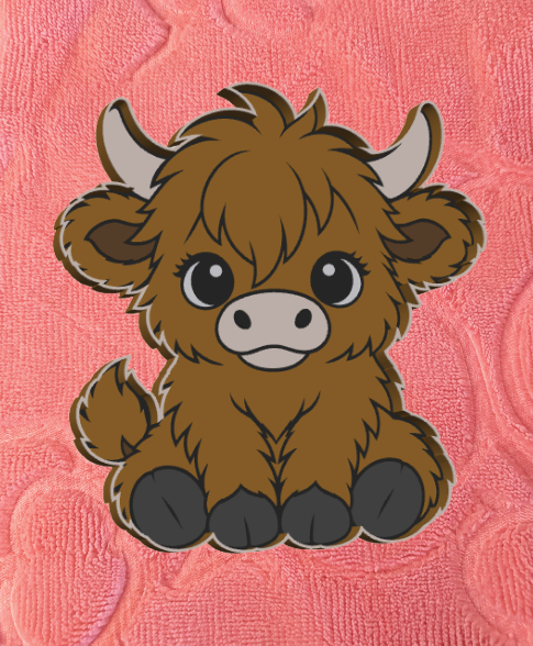 Highland Cow Trinket Tray