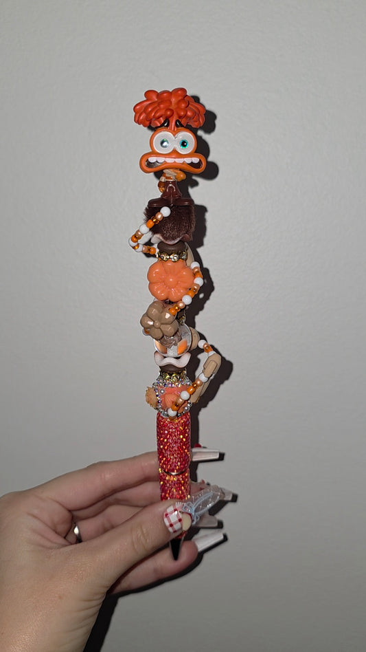 Premade Anxiety Spiral Beadable Pen