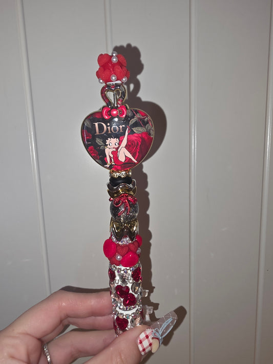 Premade Betty Boop Beadable Pen